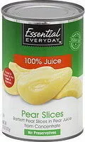 Mängden socker i Bartlett pear slices in pear juice from concentrate