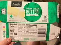 Mängden socker i Salted Sweet Cream Butter
