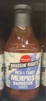 Mängden socker i Braggin' rights rich & tangy memphis barbecue sauce