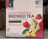 Mängden socker i Ginger strawberry brewed tea