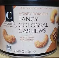 Mängden socker i Schnucks fancy colossal cashews honey roasted