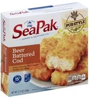 Mängden socker i Beer battered cod