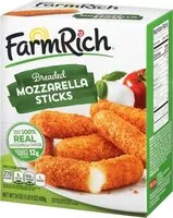 Mängden socker i Breaded mozzarella cheese sticks