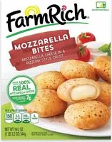 Mängden socker i Breaded mozzarella cheesebites