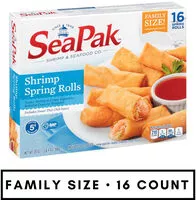 Mängden socker i Shrimp spring rolls