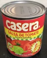 Mängden socker i Salsa de Tomate