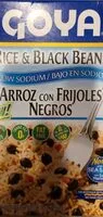 Mängden socker i Goya rice and black beans