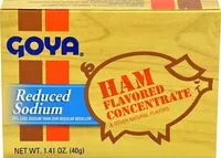 Mängden socker i Foods ham flavored concentrate reduced sodium