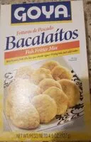 Mängden socker i Goya, bacalaitos codfish fritter mix
