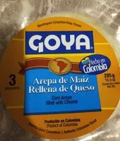 Mängden socker i Goya arepa de maíz rellena de queso