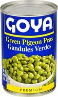 Mängden socker i Foods green pigeon peas (Gandules Verdes)