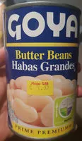 Mängden socker i Goya, butter beans