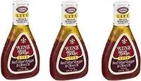 Mängden socker i Kens lite red wine olive oil dressing bottles