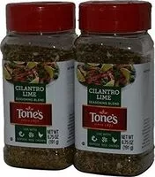 Mängden socker i Tones cilantro lime seasoning blend bundle