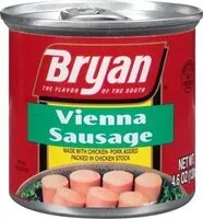 Mängden socker i Vienna Sausage, Chicken-Pork