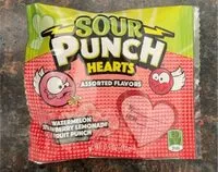 Mängden socker i Sour punch hearts