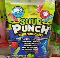 Mängden socker i Sour punch bites