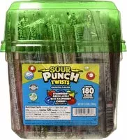 Mängden socker i Sour punch twists individually wrapped soft chewy