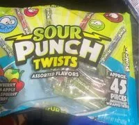 Mängden socker i Sour punch twists