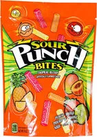 Mängden socker i Sour punch bites tropical blends