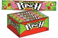 Mängden socker i Sour punch strawberry sour straws tray