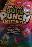 Mängden socker i Not so sour punch sweet bites