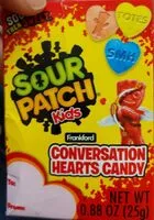 Mängden socker i Sour Patch Kids Conversation Hearts