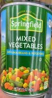 Mängden socker i Mixed vegetables