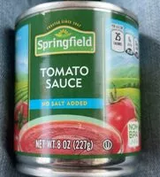 Mängden socker i Tomato Sauce No Salt Added