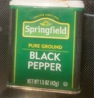 Mängden socker i Black pepper