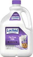 Mängden socker i Lactose-free skim milk