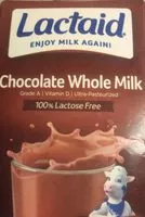 Mängden socker i 100% lactose free chocolate whole milk, chocolate