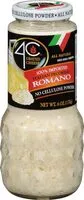 Mängden socker i Grated Italian Pecorino Romano Cheese