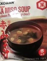 Mängden socker i Aka miso soup soybean paste soup red
