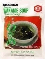 Mängden socker i Instant wakame soup mix