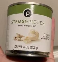 Mängden socker i Mushrooms Stems & Pieces