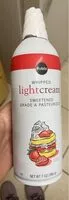Mängden socker i Light Whip Cream