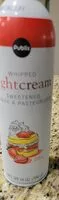 Mängden socker i Publix whipped lightcream