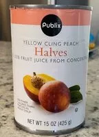 Mängden socker i Yellow cling peach halves
