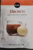 Mängden socker i Brown Gravy Mix with Onions