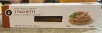 Mängden socker i 100% whole grain spaghetti