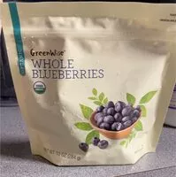 Mängden socker i Organic whole blueberries