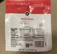 Mängden socker i Sliced pepperoni