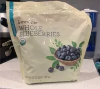 Mängden socker i Whole USDA organic blueberries
