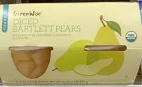 Mängden socker i Greenwise organic diced bartlett in organic pear