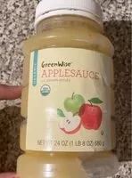 Mängden socker i Greenwise organic applesauce