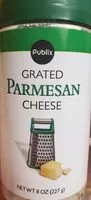 Mängden socker i Publix Grated Parmesan Cheese