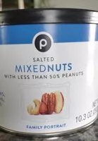 Mängden socker i Publix mixed nuts
