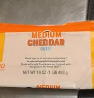 Mängden socker i Medium Chedder Cheese