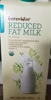 Mängden socker i Publix Greenwise Organic Reduced Fat Milk